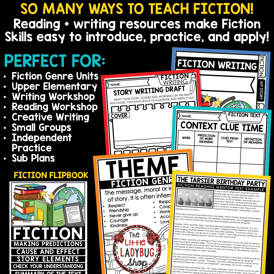 Traditional Literature Fiction Anchor Chart Fiction Reading Graphic Organizers