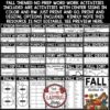 October November Fall Spelling Activities for Any List Word Work Center Practice-2
