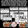 October November Fall Spelling Activities for Any List Word Work Center Practice-3