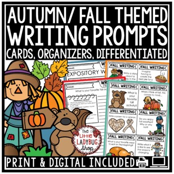 October, November Fall Writing Prompts Autumn Activities 3rd 4th Grade Halloween-1