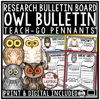 Owls Animals Research Activities Report Templates Owls Fall Bulletin Board-1