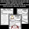 Owls Animals Research Activities Report Templates Owls Fall Bulletin Board-3
