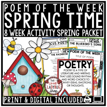 Poem of the Week Poetry Month Unit Reading Comprehension Passages and Question-3