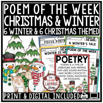 Poem of the Week Poetry Month Unit Reading Comprehension Passages and Question-4