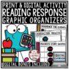 Reading Response Graphic Organizers, Story Elements Activities