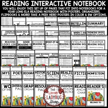 Reading Notebook 3rd 4th Grade Reading Skills, Genre Posters Graphic Organizers-2