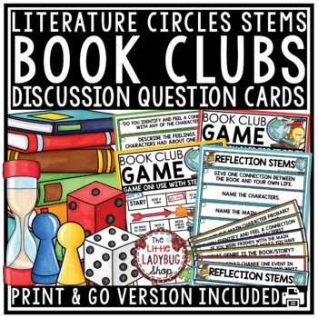 Reading Response Discussion Stems Game Book Club Questions Literature Circles-1