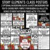 Reading Story Elements Posters Anchor Charts ELA Back to School Bulletin Board - Image 2