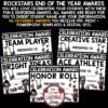 Rockstar Theme End of the Year Awards Superlative Classroom