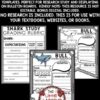 Sharks Ocean Animals Research Activities Report Templates Shark Week Bulletin-3