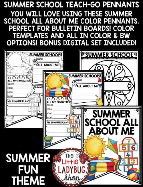 Summer School Writing Activity Bulletin Board
