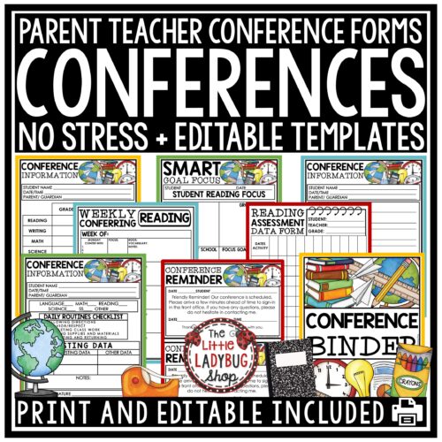 Parent Teacher Conference Forms Reminders