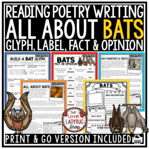 All About Bats Reading Science Template Halloween Bats Week Writing Activities