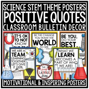 Scientist Stem Science Posters Classroom Décor Theme