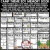 Summer Camp Theme End of Year Memory Book 4th Grade