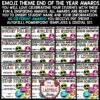 Emoji Theme End of the Year Awards Superlative Classroom