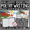 Poetry Month Writing Template Activity 3rd 4th Grade Haiku Acrostic Alliteration