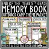 Summer Camp Theme End of Year Memory Book 5th Grade