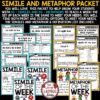 Similes and Metaphors Figurative Language Worksheets