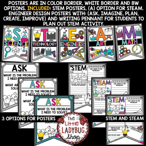 STEM STEAM Posters Bulletin Board