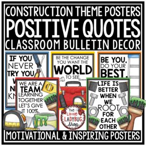 Build It Toolbox Under Construction Theme Classroom Decor Motivational Posters