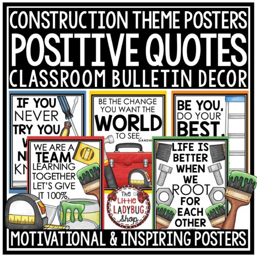 Build It Toolbox Under Construction Theme Classroom Decor Motivational Posters
