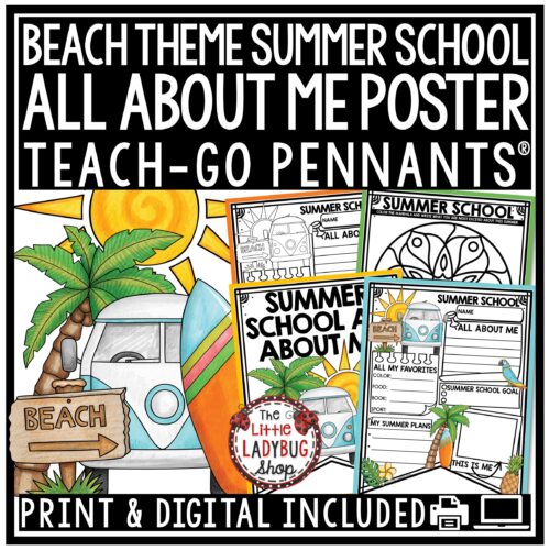 Beach Theme Summer School Writing Activity