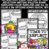 End of Year Writing Reflection Activity Poster for upper elementary students in 3rd, 4th and 5th grade