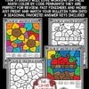 Fall Color by Code Multiplication 3rd 4th grade upper elementary students