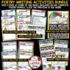 Poetry Writing Unit Activities 3rd 4th Grade Elements of Poetry Month Posters