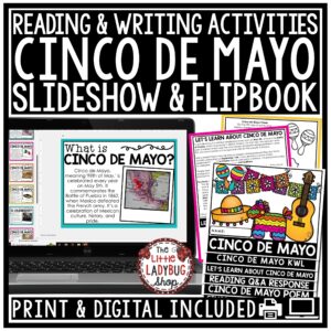 Cinco de Mayo Reading Passage Writing Activities Slideshow