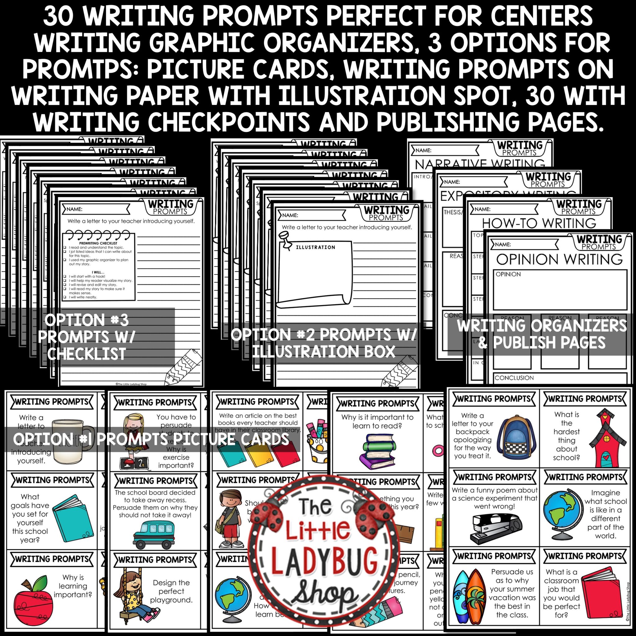 August September Back to School Writing Prompts 3rd 4th Grade - The ...