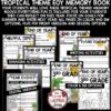 Beach Summer Tropical End of Year Memory Book 3rd Grade