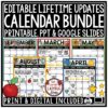 Editable Monthly Calendar 2025 2026 Templates Printable Class News Communication