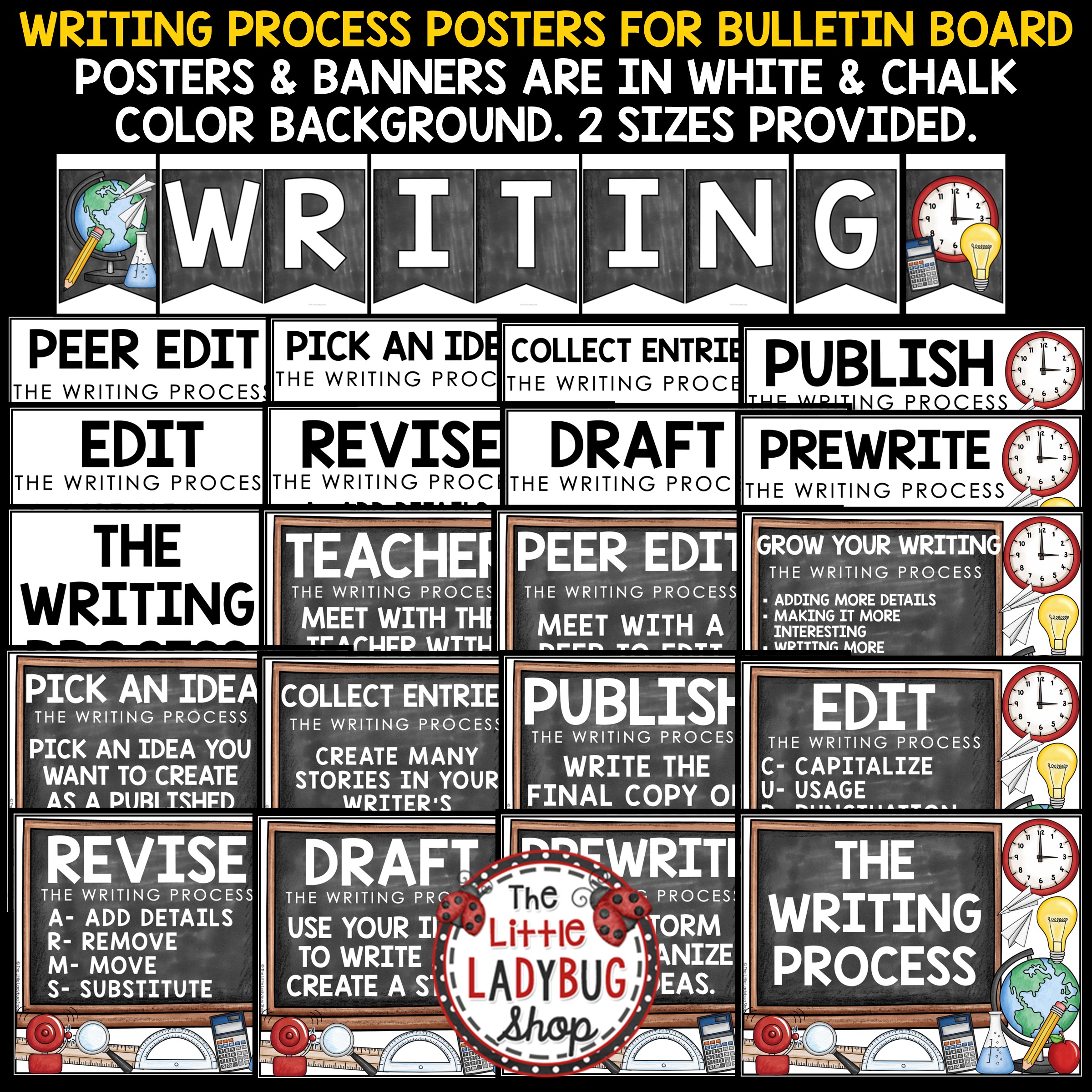 Writing Process Posters Grammar Writers Workshop