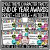 Emoji Theme End of the Year Awards Superlative Classroom