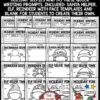 Snowman Elf Santa, Reindeer Christmas Writing Prompts Selfie Activities December-2