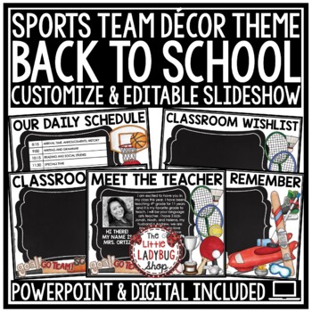 Sports Theme Meet the Teacher Template Editable Back to School Open House Night-1