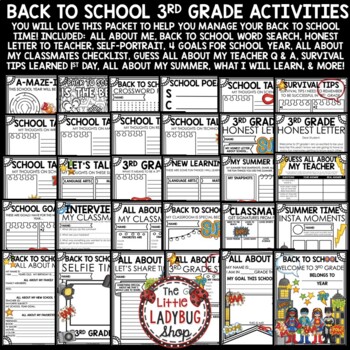 Superhero Back to School Activities 3rd Grade All About Me Beginning of the Year-2