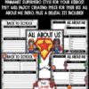 Superhero Theme Back to School Bulletin Board: Digital All About Me Google Slide - Image 2