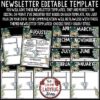 Tropical Classroom Decor Editable Newsletter Template Jungle Theme Classroom - Image 2