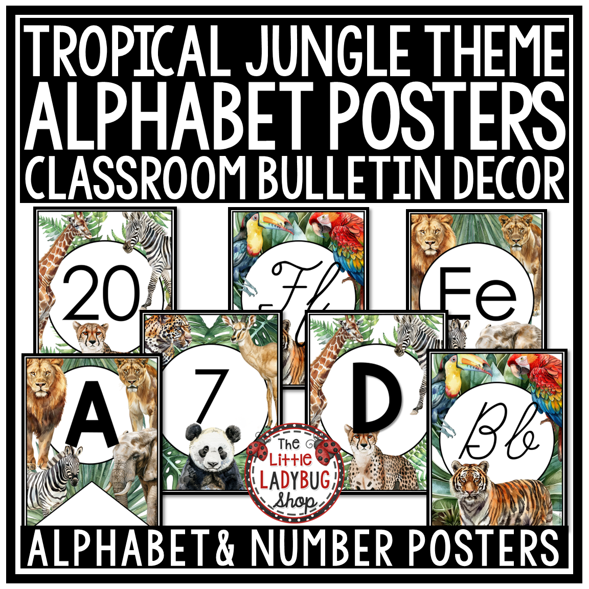 Wild Animal Safari Jungle Tropical Theme Classroom Décor Adventure Expedition