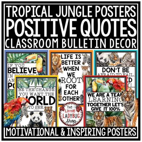 Wild Animal Safari Jungle Tropical Theme Classroom Décor Adventure Expedition
