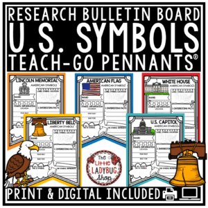 US Symbols of the United States American Landmark Activity Worksheets Research