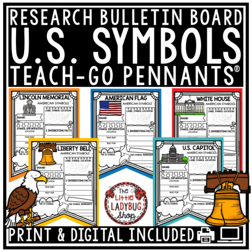 US Symbols of the United States American Landmark Activity Worksheets Research