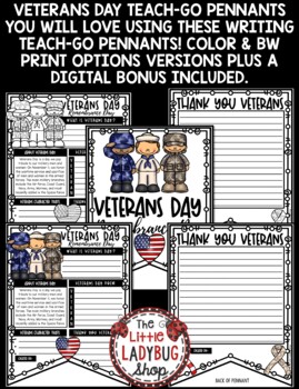 Veterans Day Writing Bulletin Board, Thank you Card, Remembrance Day Activity 2