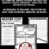 Weather and Climate Activities Research Study Science Bulletin Board Posters