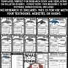 Whales Ocean Animals Research Activities Report Templates Science Bulletin Board-2