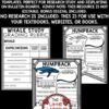Whales Ocean Animals Research Activities Report Templates Science Bulletin Board-3