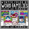 Winter Color by Word Family Activities & Creative Writing January Activities